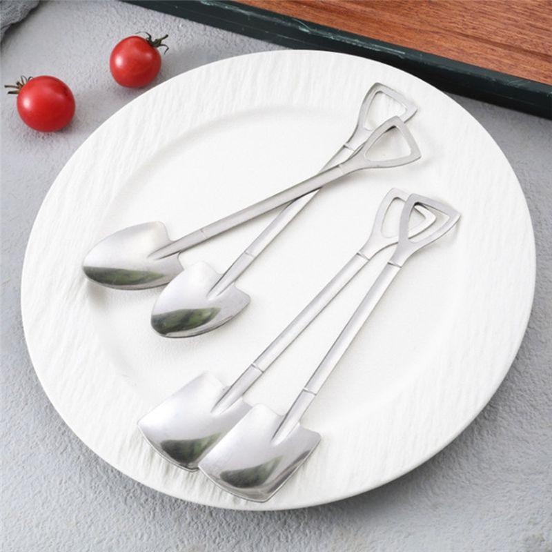 J1UL1N Watermelon Scoop Square Stirring Spoon Coffee Spoon Ice Cream Spoon