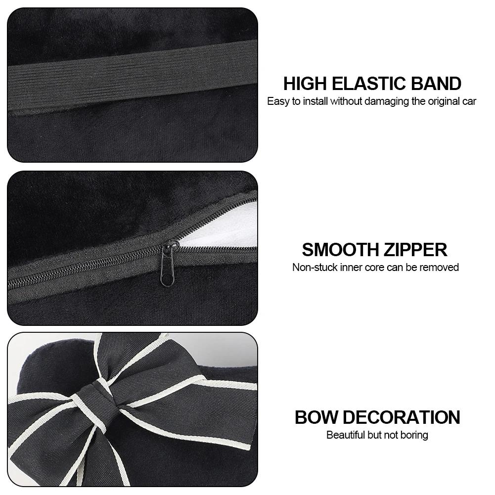 Car Seat Support Headrest Cushion Massage Neck Adjustable Auto Head Neck Pillow Bound-shaped Car Neck Pillow Kawaii Accessories