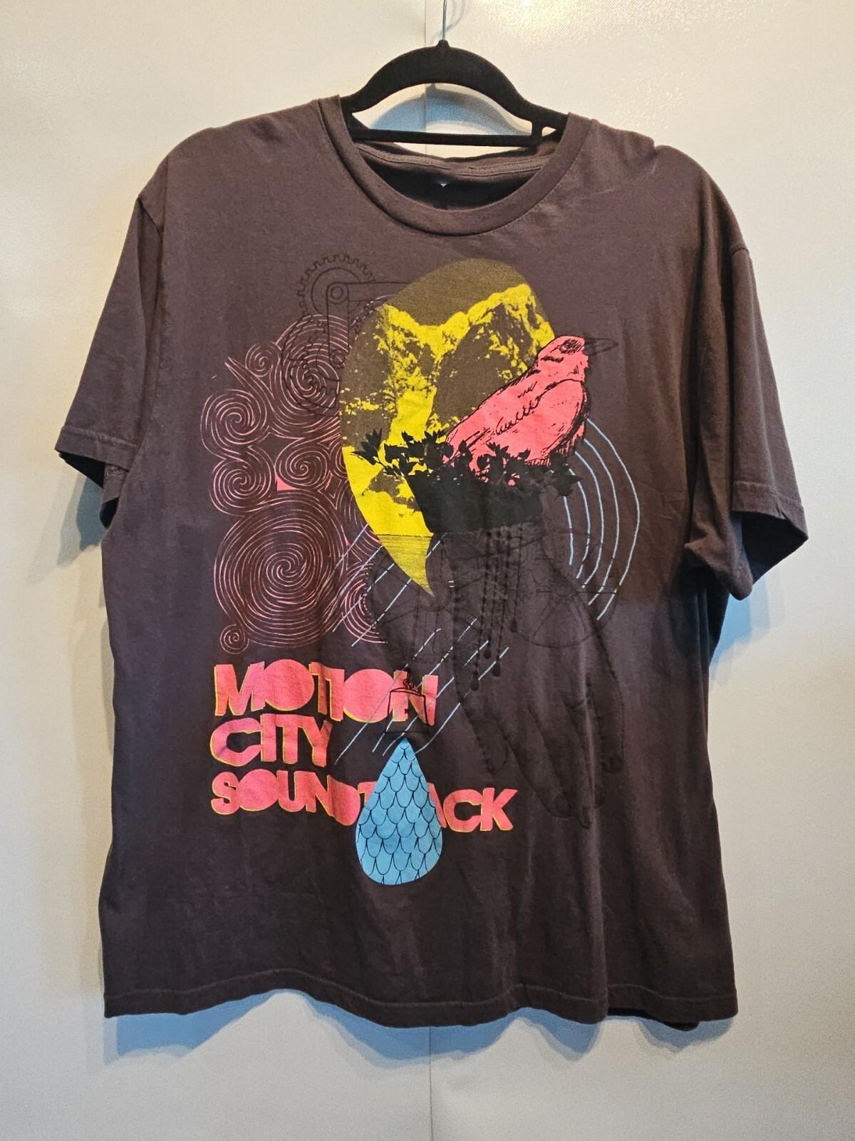 Vintage Motion City Soundtrack Band T Shirt Short Sleeve SA297 FREE SHIPPING XXXXL