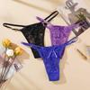 Sexy Lace Underwear For Women Low Rise Adjustable Thongs Transparent G-String Female Breathable Underpants Lingerie