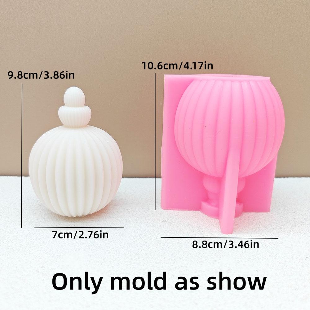 DIY Vase shaped Candle Silicone Mold Geometric Stripe Roman Cylinder Candle Mould Stripe Christmas Tree Cylinder Gypsum Molds