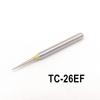 Lot de 6 fraises diamantées pour traitement orthodontique dentaire, réduction de l'émail interproximal, fraises dentaires, fraises à polir