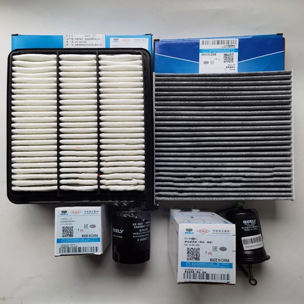 High Quality Air Filter Cabin Filter Oil Filter Fuel Filter 3/4 pcs/set Filter for Geely BOYUE Atlas Engine 2.4L
