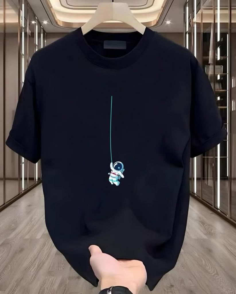 Gothic Creative Anime Pattern Printed Oversized Round-neck T-shirt High Street Fashion Trend Punk Couple Loose Short Sleeved