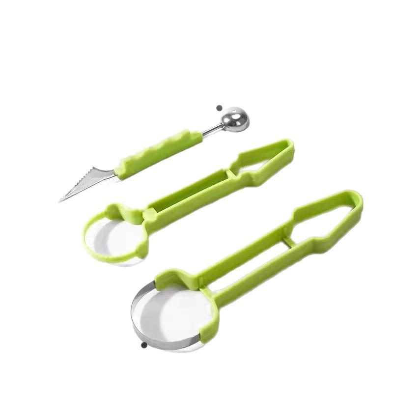Stainless Steel 3-in-1 Fruit Divider, Baller Spoon & Flesh Remover