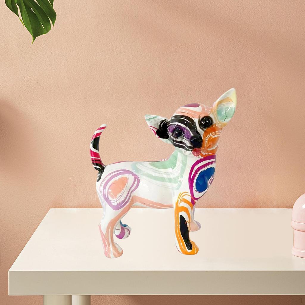 Chihuahua Resin Dog Sculpture for Home Decor