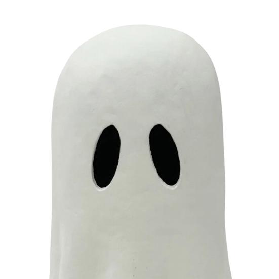 Halloween Ghost Figurine Spooky Small White Ghost Statue Resin Tabletop Decoration for Halloween Indoor Home Shelf Desk Decor