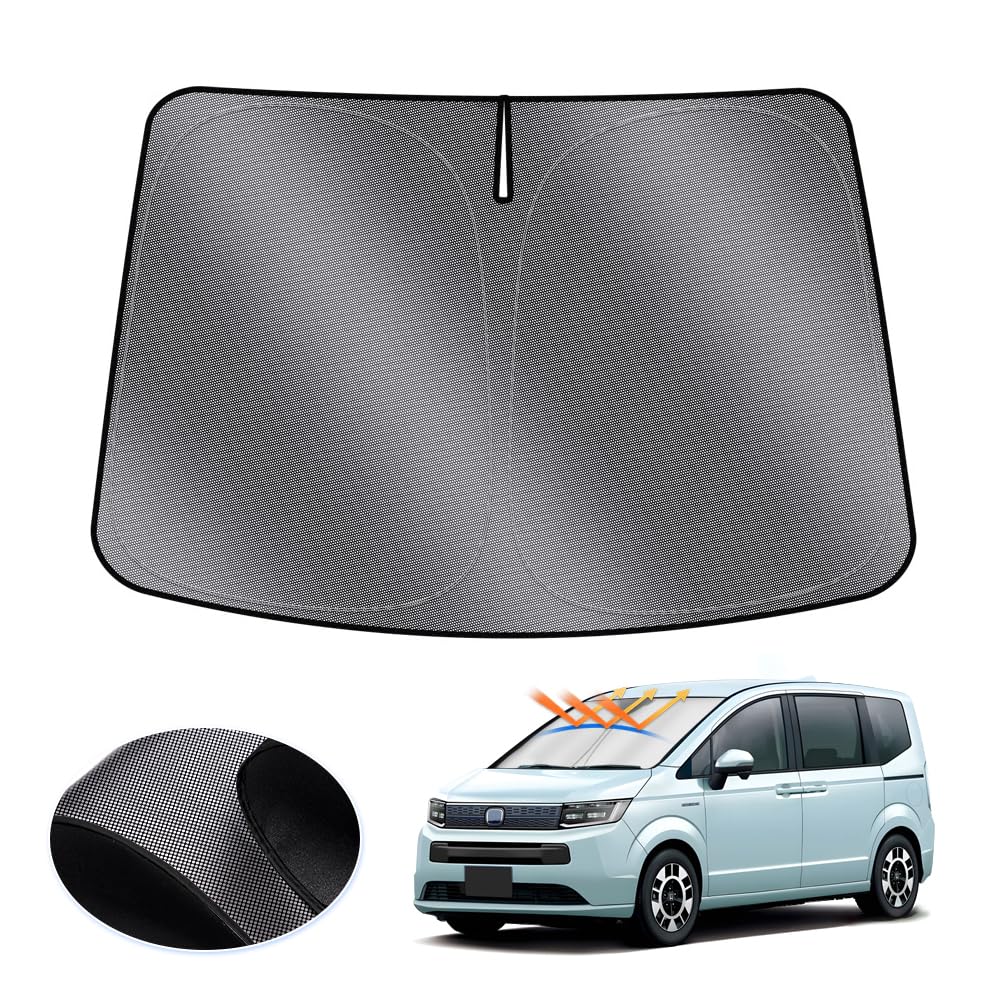 

LIMSTYLE Honda Freed GT Windshield Sunshade Light Heat Shade Curtain Sun UV Car Polka Dot Storage Bag Interior Easy Direct from the Manufacturer (3rd