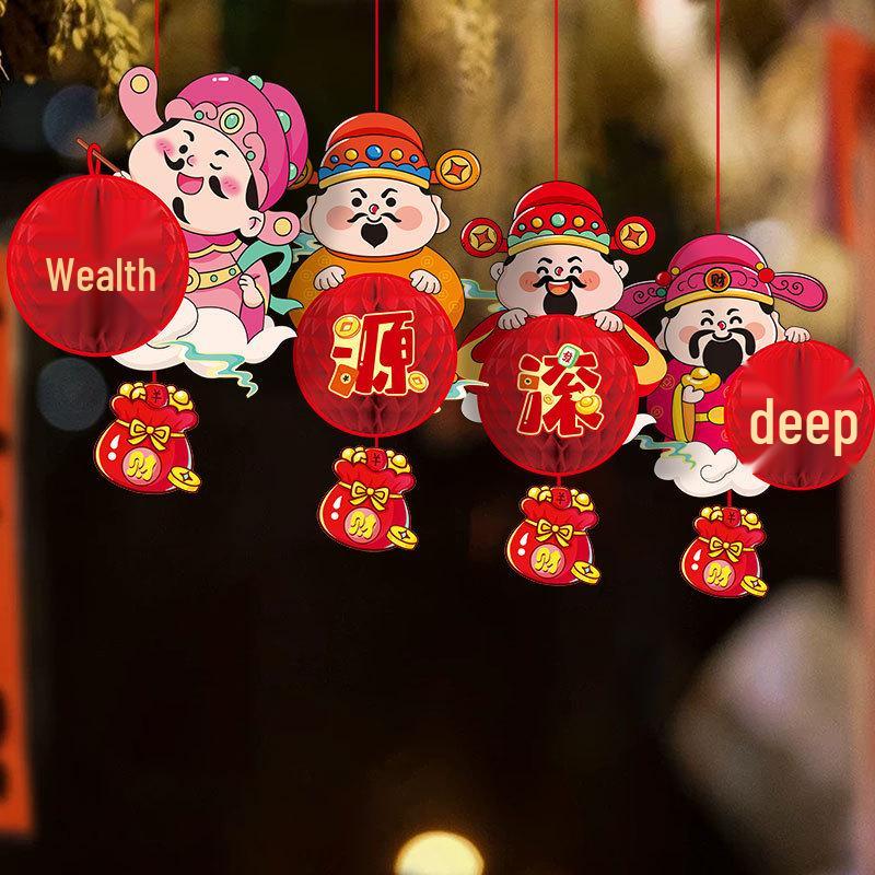 2026 Spring Festival Horse-Themed Hanging Decorations for Windows, Doors, Walls, and Shopping Mall Ceilings