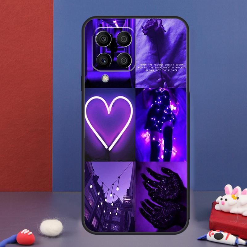 Purple Aesthetic Case For Samsung Galaxy M16 M06 M36 M56 M15 M11 M31 M21 M53 M13 M32 M52 M35 M55 M14 M34 M54