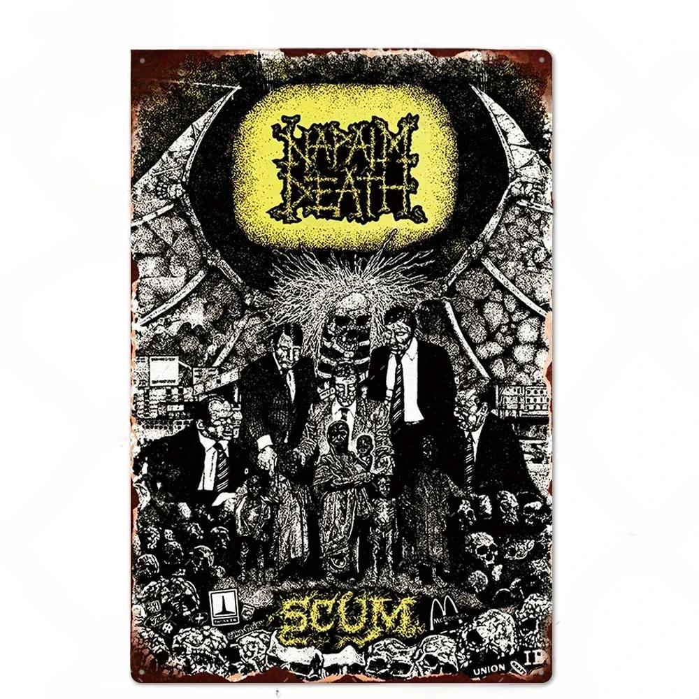 Rock Band Posters Decor Metal Signs Vintage Metal Tin Sign Plaque Metal Wall Plate Bar Club