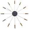 NEXTIME PLUG INN Wall Clock 2610BR, Quiet, Large, 58cm Diameter, Perfect for Offices, Living Rooms, or as a Gift