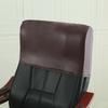 Waterproof Chair Back Cover Dust-proof Leather Backrest Protector High Elasticity Solid Color Executive Chair Half Cover