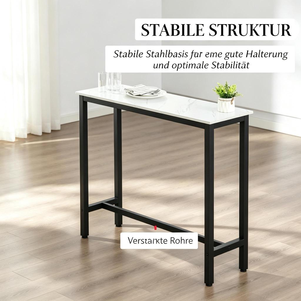 Modern Bar Table, High-Quality Standing Table, Compact Dining Table, Functional Table (only with table)