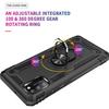 Protective Case - PROSHOP - Samsung A41 - Black - Army Style - 2 Tempered Glasses