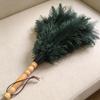 Feather Duster Wooden Handle Duster Anti-Static Dust Removal Dusters Ostrich Duster Feather Fur Brush For Home Cleaning Tools