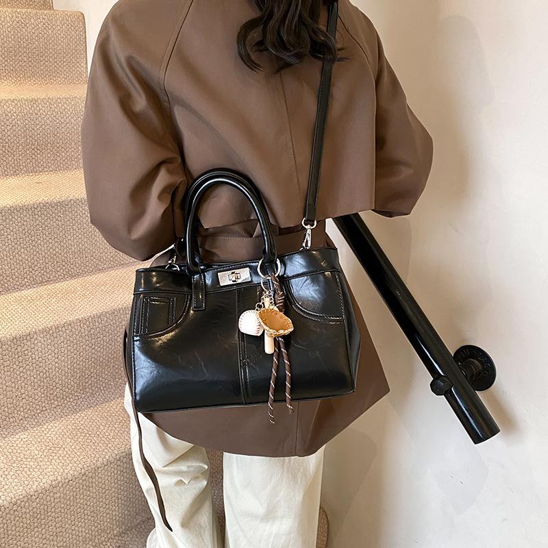 Large Capacity Tote Bag Women's Hand Shoulder Messenger Bag Commuter Bag