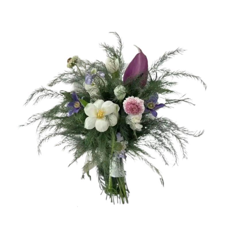 Korean Mori Style Small Fresh Bridal Bouquet for Wedding and Photography