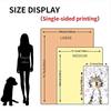Fun wolf and rabbit pattern Flannel printed blanket suitable for all seasons suitable for living room office sofa and travel