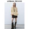 UR Women's Retro Color-Block Cable Knit Sweater