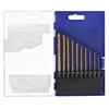 Takagi EARTH MAN Titanium Coated Metalworking Drill Bits, Hex Shank, 10-Piece Set