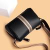 Leather women's bags new trendy fashion simple large capacity shoulder messenger bag first layer cowhide pillow bag