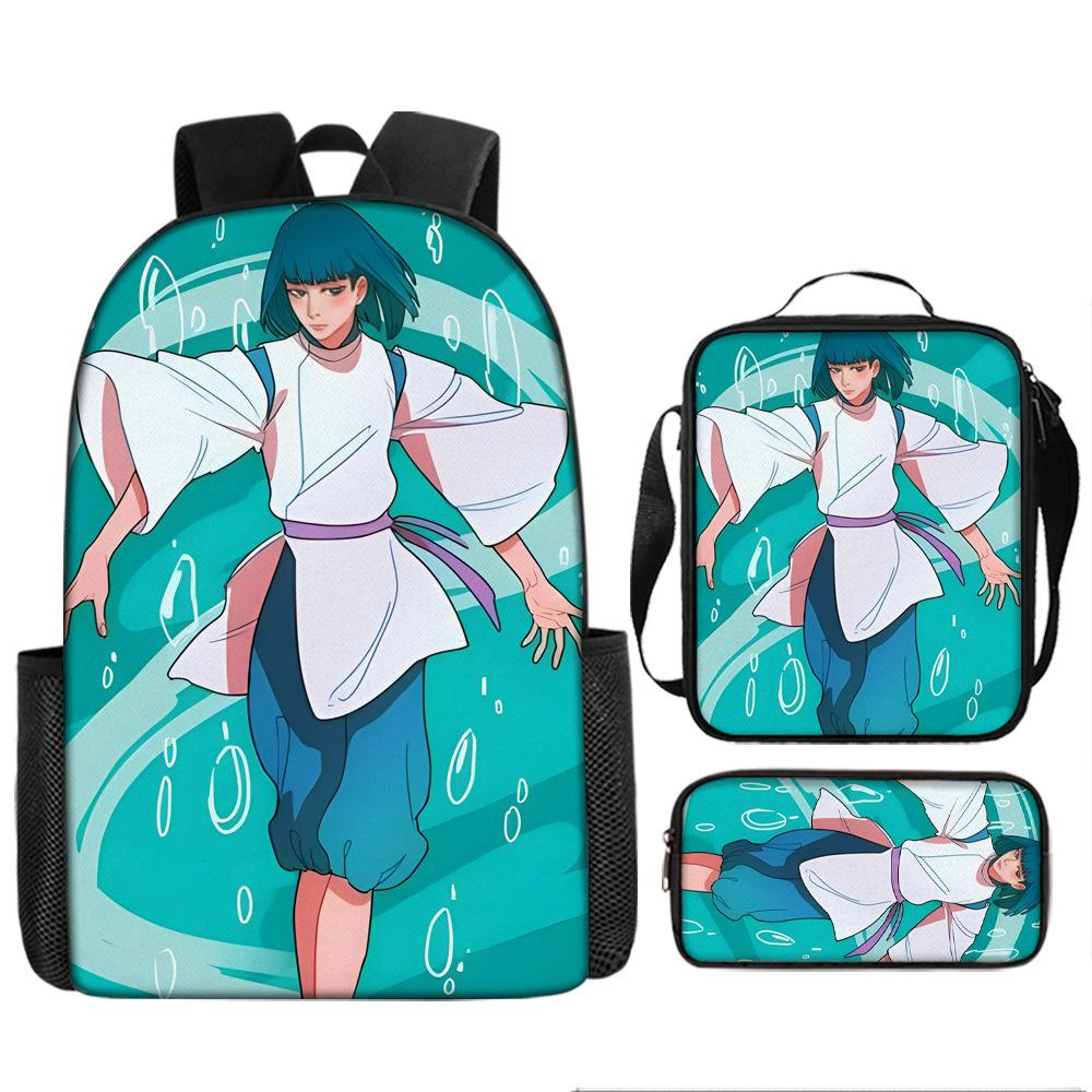 Elementary and Secondary School Students Spirited Away School Bag Hayao Miyazaki Children's Fashion Backpack Waterproof Large Capacity Backpack
