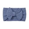 Solid Cable Bow Baby Headband for Child Nylon Layers Headwear Kids Elastic Turban Headwraps Newborn Boys Girls Hair Accessories