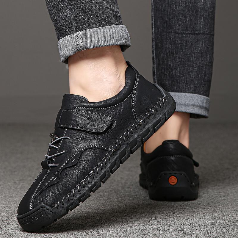 Men Leather Sports Sneakers Man Travel Casual Shoes Leisure Walking Shoes Male Plus Size Comfortable Men Shoes