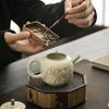 Chinese Traditional Ru Kiln Ceramic Teapots Handmade Flowers Pattern Tea Pot Beauty Tea Infuser Kettle Portable Tea Set Teaware
