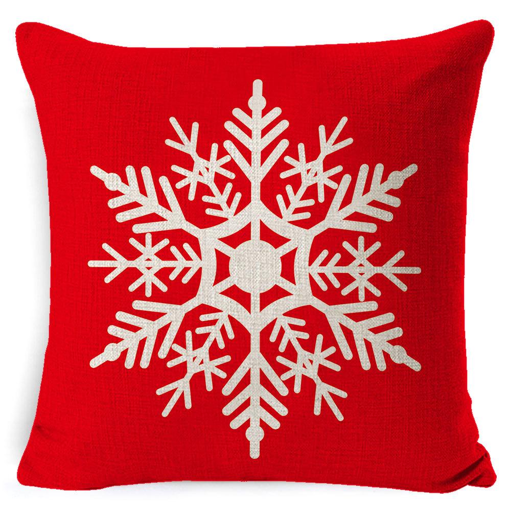 Christmas Pillow Case Christmas Light Luxury High-end Pillow Family Bed Pillow Case Home Cushion Bed Pillow