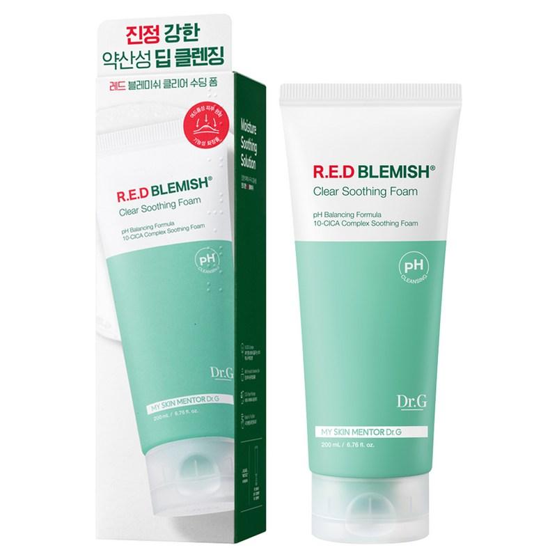 Dr.G Mildly Acidic Red Blemish Clear Soothing Foam, 200ml, 1 pcs