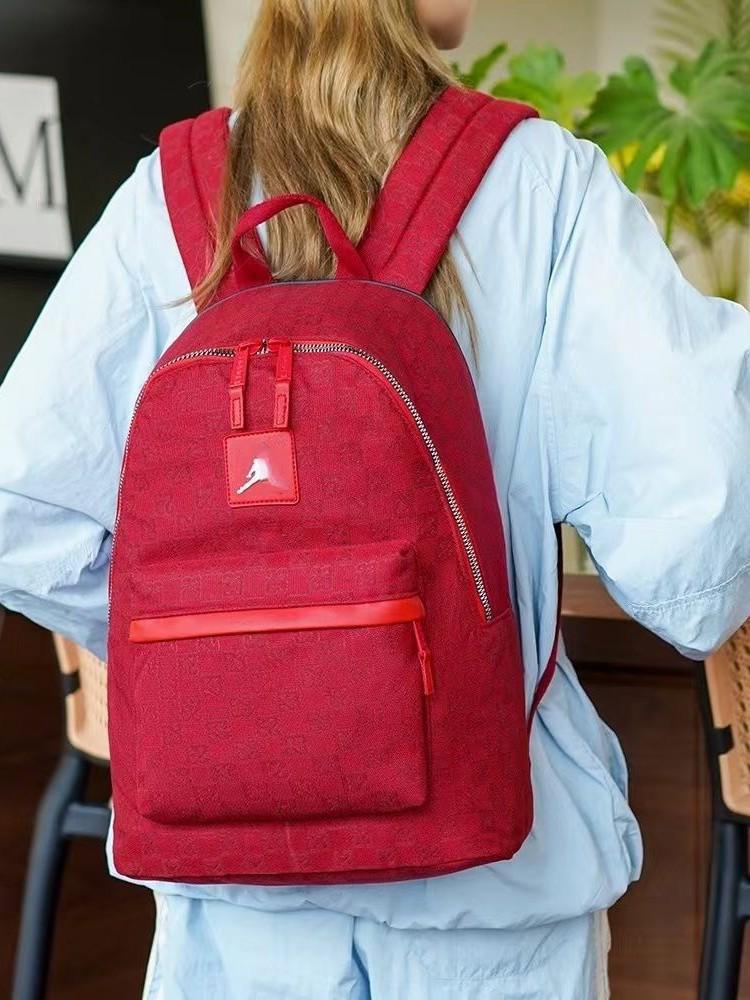 AJ Flying Man 23 Checkerboard Large Capacity Backpack for Travel & Students