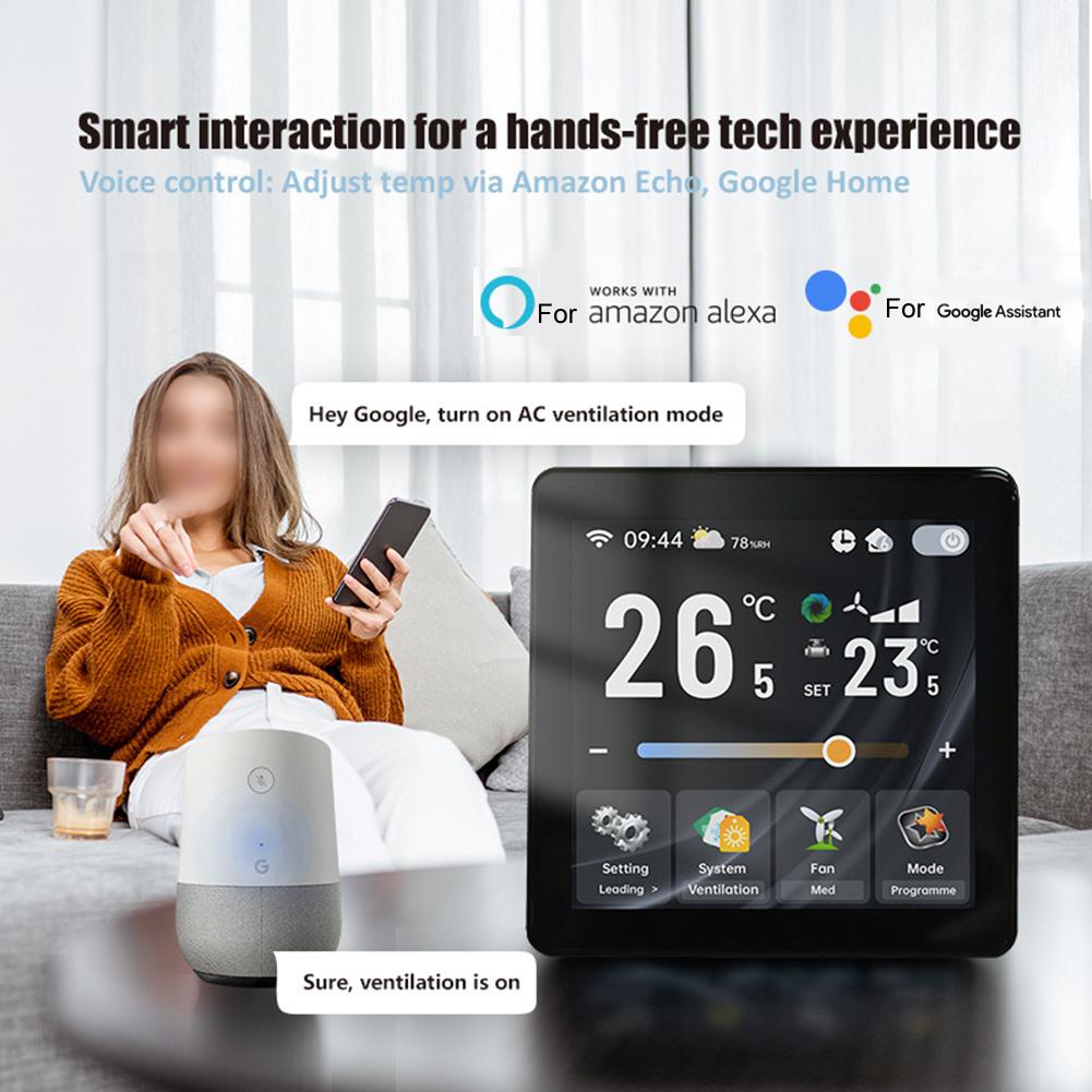 Voice Activated Voice Activated Thermostat Touch-Based Operation User-Friendly Interface Versatile Compatibility