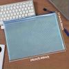 5-Pack Waterproof Mesh Zipper Bags, PVC Document Folders, Multi-Purpose Travel Organizers for School Supplies, Office Equipment, and Home Storage