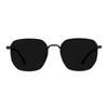 Calvin Klein Personality Mirror Leg Letter Logo Driving Travel Sun Protection UV Protection Sunglasses Metal Irregular Shape Sunglasses CK25122SLBK