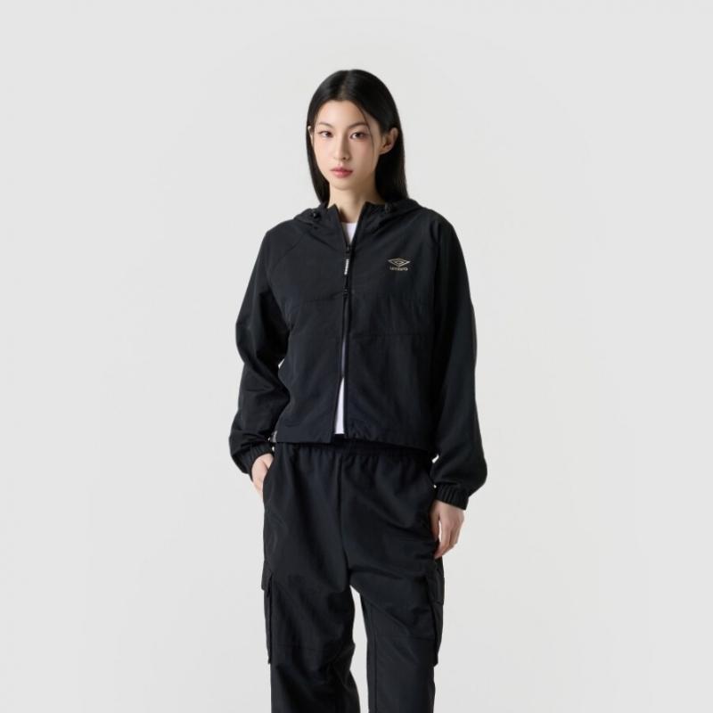 Umbro Classic Womens Windbreaker Jacket Ur122cjk32 Blk