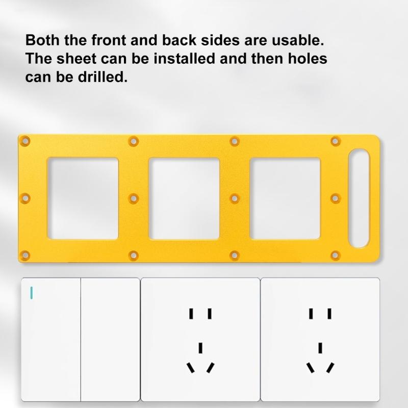 Positioning Plate Electrical Box Cutting Guide For Professional Electricians Switches Socket Drilling Template Enduring