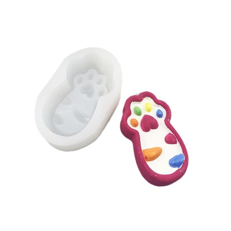 Mini Silicone Cat Paw Mold – Pinchable & Cute for Handmade Crafts
