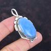 Owyhee Blue Opal Pendant Beautiful Gemstone Pendant 925 Sterling Silver Pendant Handmade Jewelry Decent Pendant Gifts for Him Silver Jewelry