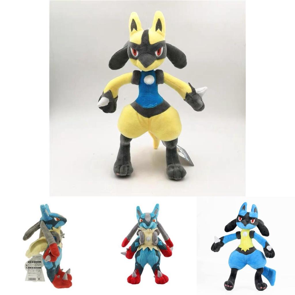 Peluche Luc Lucario Pokemon Luc Scintillante da 12 Pollici Giocattolo Morbido Con Colori Vivaci Per Bambini