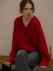 Nounbeleo Vintage Boucle V-Neck Knit [Knfw05Sw04]_[2Color]
