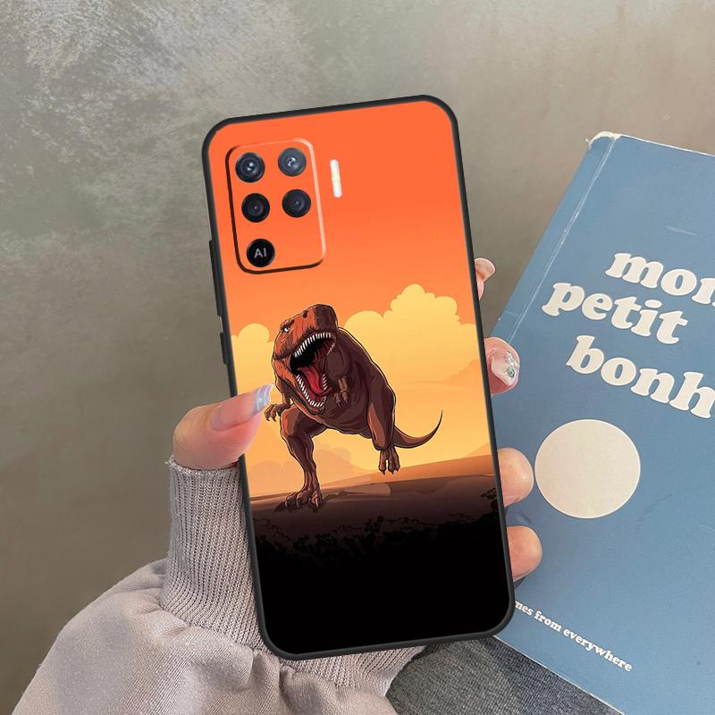 Tyrannosaurus T Rex Dinosaur Case For Oppo A98 A78 A79 A18 A38 A58 A40 A60 A80 A16 A76 A96 A15 A74 A94 A54 A17 A77 Cover