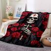 1PC Grim Reaper Print Blanket, Soft Throw Blanket - Warm & Cozy for Couch, Bed, Office, and Travel yy250912177