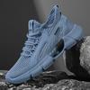 Solid color sports shoes men's summer mesh cloth surface fly-woven breathable youth non-slip comfortable jogging shoes outdoor men's shoes