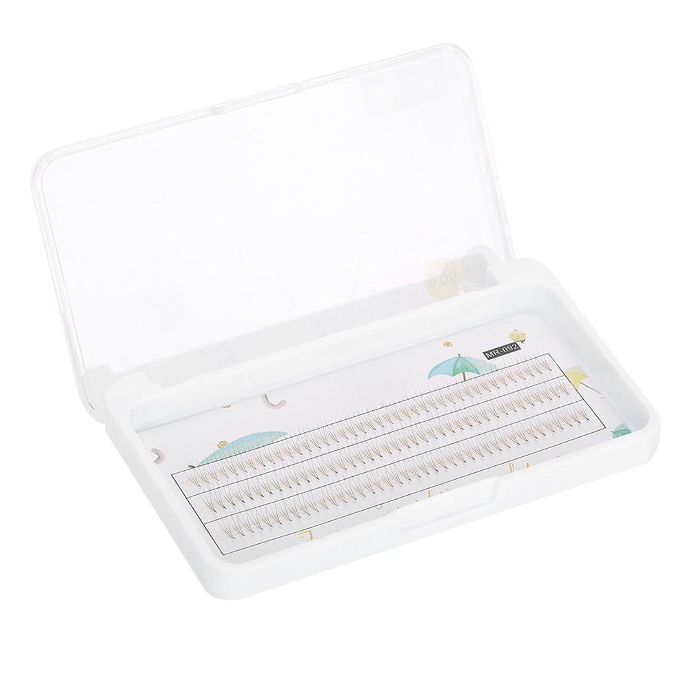 6 Sizes Natural Soft Blended Claret False Eyelashes Extension Fake Eye Lashes 0.05C 8mm