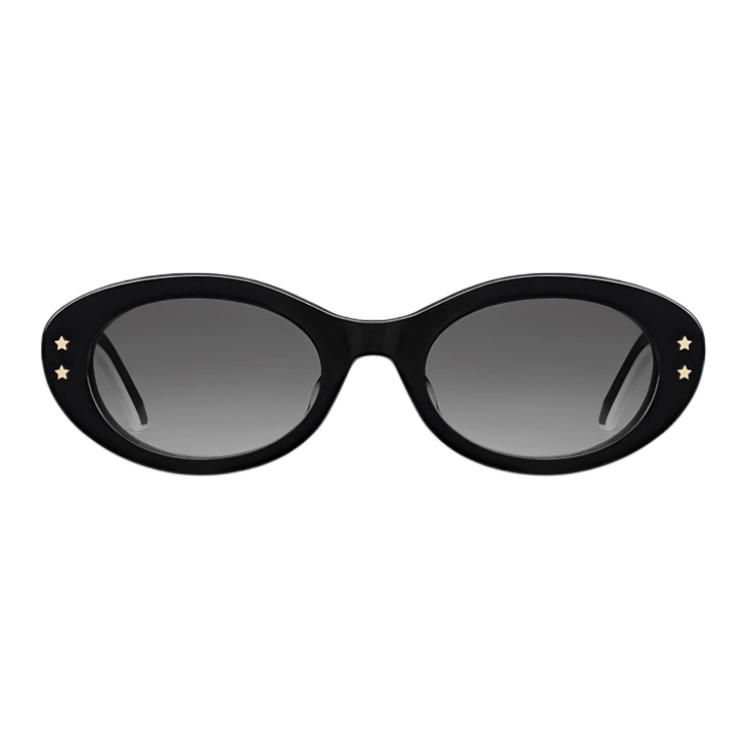 Dior Oval Sunglasses With Front Star Decoration Women Sunglasses Black DPFCB4FQR_10A1
