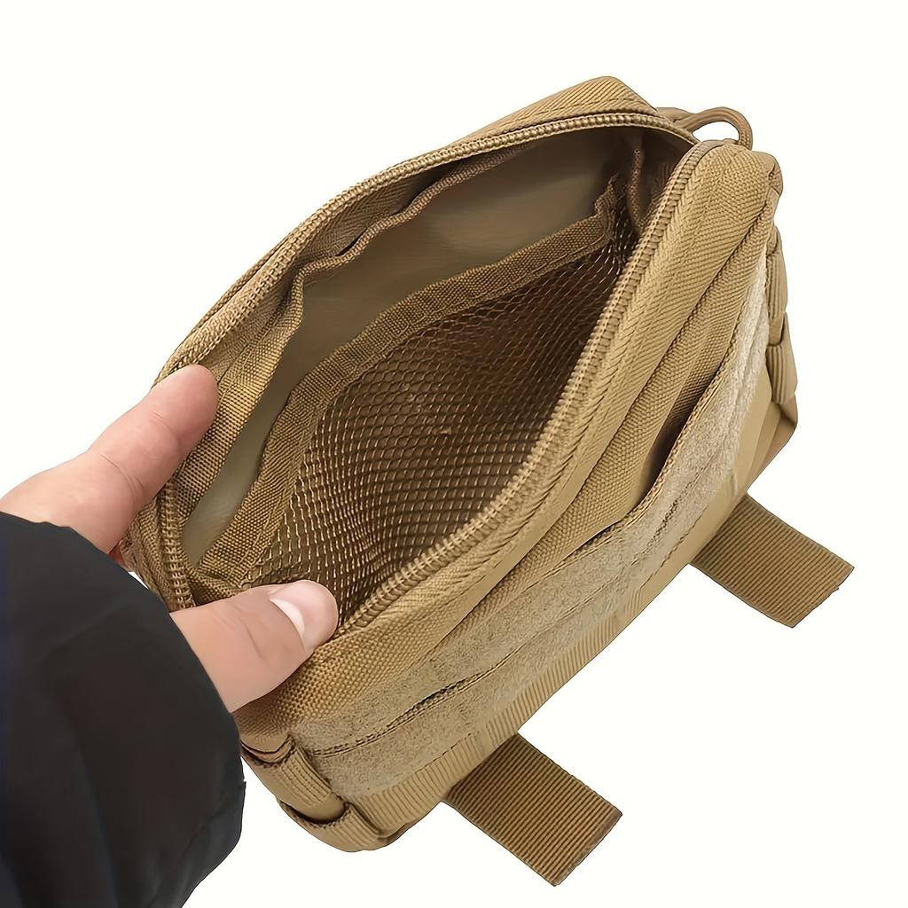Brown 600D Outdoor Accessory Kit EDC Kit Camouflage Tactics Waist Bag Change Phone Bag Accessories Commuter Bag One Pack