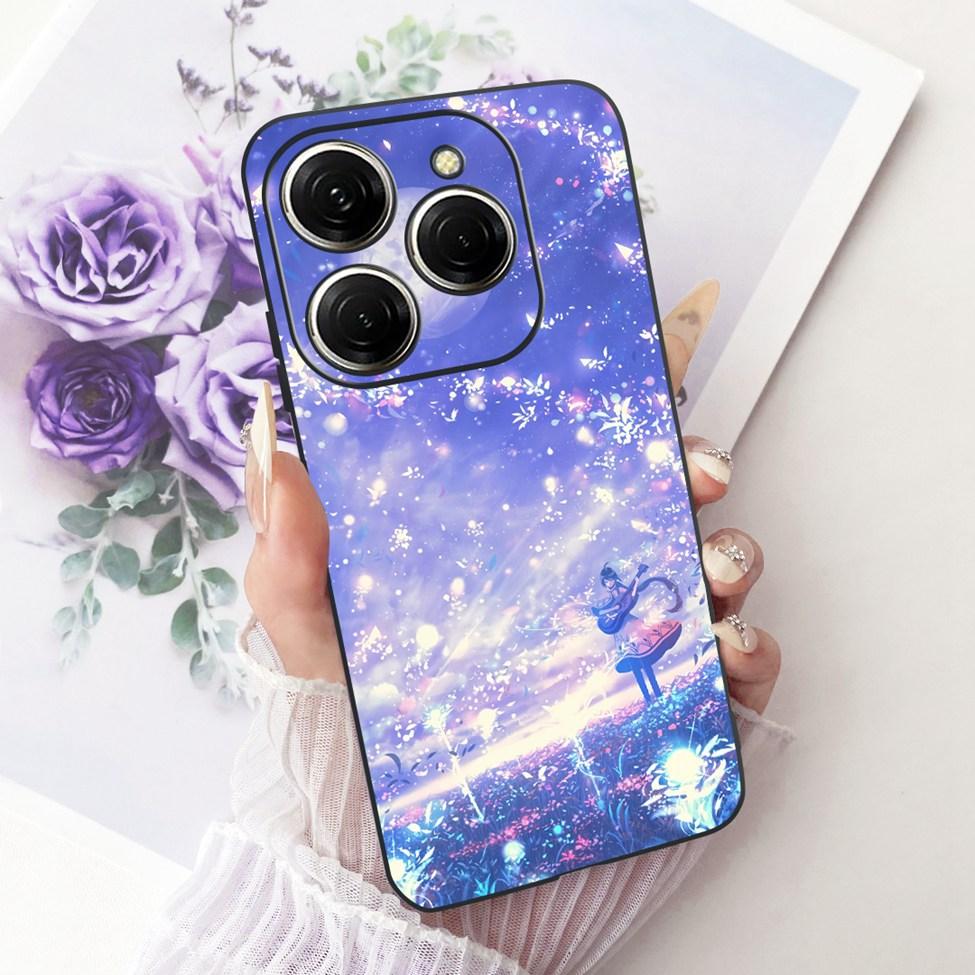 Case For Tecno Spark 20 Pro Cover KJ6 Cute Cat Fashion Butterfly Painted Casing For Techno Spark 20 Pro Bumper
