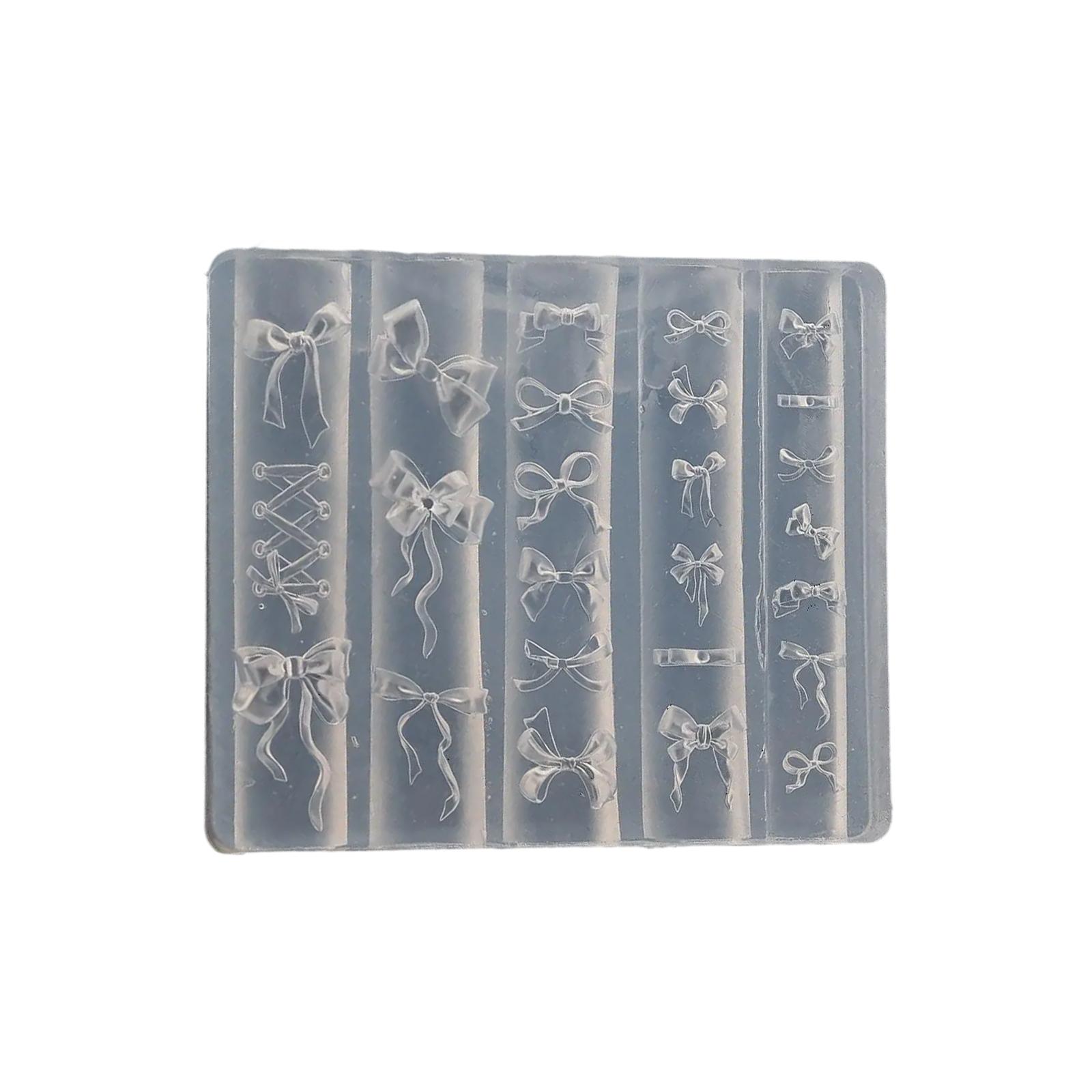 

Элегантный набор силиконовых форм-бантов для создания 3D-сережек и ожерелий для нейл-арта, инструмент для творчества, модное заявление 6